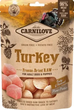 Carnilove Freeze-Dried Raw Snacks Turkey pakastekuivattuja koirien herkkuja, 60g Sale
