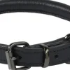 Catago Leather Dog Collar nahkapanta, musta Best