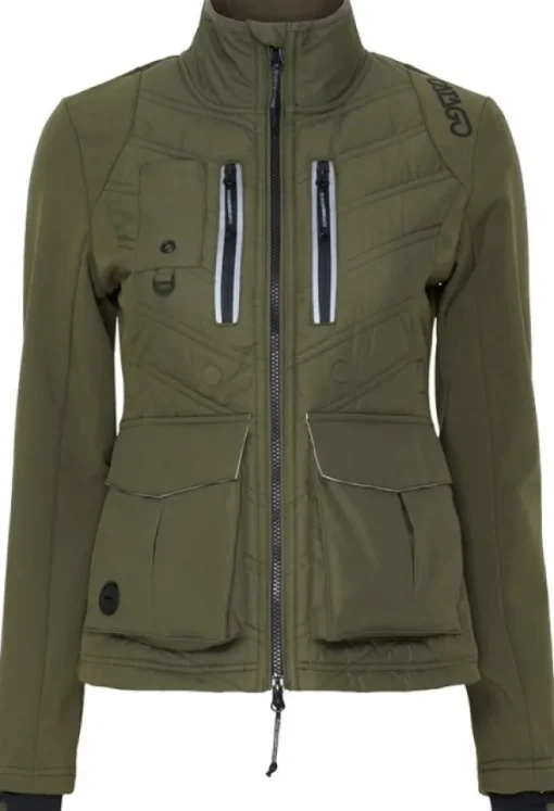 Catago Trainer Short Jacket naisten ulkoilutakki, vihreä Clearance