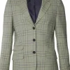 Chevalier Advie Tweed Blazer naisille, Willow Green Checked Fashion