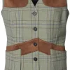 Advie Tweed naisten ampumaliivi, Willow Green Checked-Chevalier Outlet