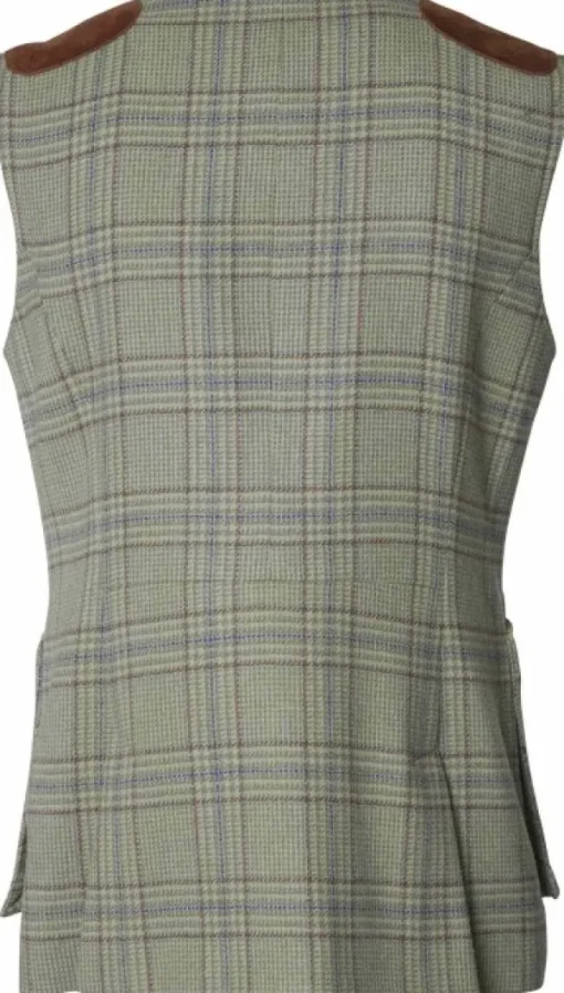 Advie Tweed naisten ampumaliivi, Willow Green Checked-Chevalier Outlet