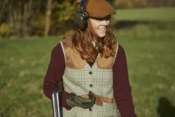 Advie Tweed naisten ampumaliivi, Willow Green Checked-Chevalier Outlet