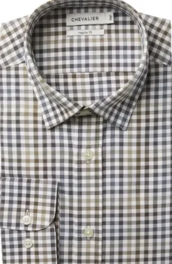 Chevalier Belmont Regular Fit Shirt Men Leather Brown Online