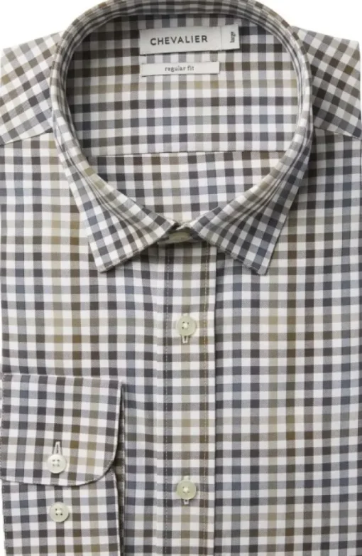 Chevalier Belmont Regular Fit Shirt Men Leather Brown Online