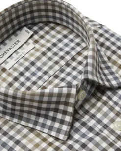 Chevalier Belmont Regular Fit Shirt Men Leather Brown Online
