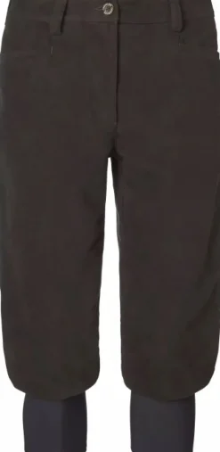 Elemore Breeks -naisten polvihousut, tummanruskea-Chevalier Best