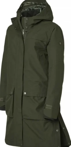Fractus Chevalite Rain Coat naisten sadeviitta, Tobacco Green-Chevalier Discount