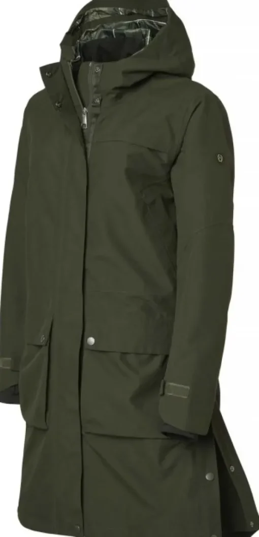 Fractus Chevalite Rain Coat naisten sadeviitta, Tobacco Green-Chevalier Discount