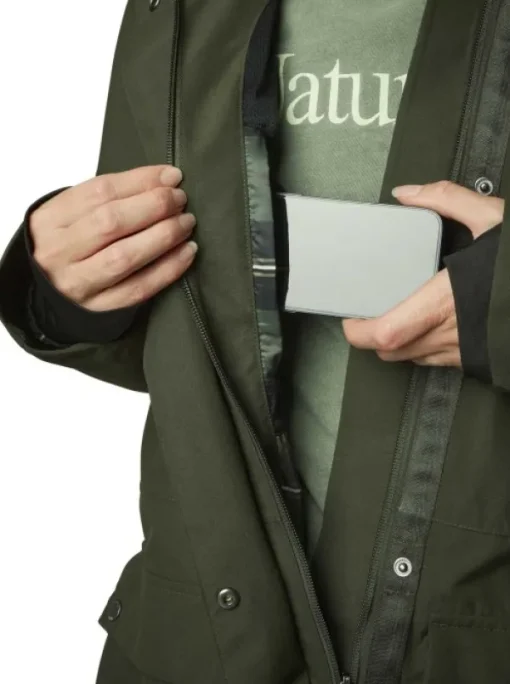 Fractus Chevalite Rain Coat naisten sadeviitta, Tobacco Green-Chevalier Discount