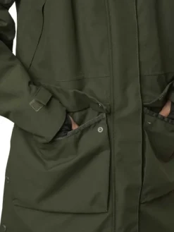 Fractus Chevalite Rain Coat naisten sadeviitta, Tobacco Green-Chevalier Discount