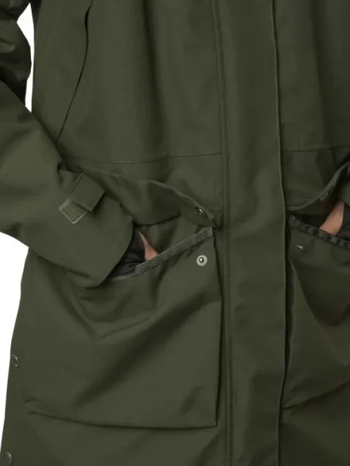 Fractus Chevalite Rain Coat naisten sadeviitta, Tobacco Green-Chevalier Discount