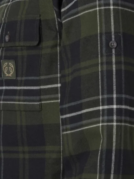 Chevalier Heron Flannel Shirt Men flanellipaita, vihreä Sale