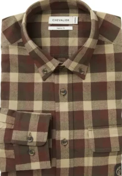 Chevalier Heron Flannel Shirt paita, Holly Green Checked Fashion