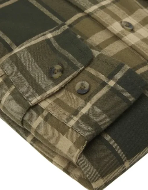 Heron Flannel Shirt paita, Evergreen Checked-Chevalier Clearance
