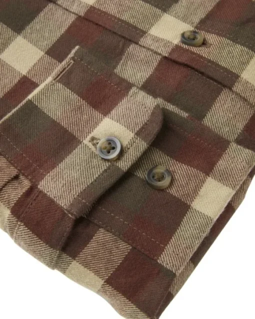 Chevalier Heron Flannel Shirt paita, Holly Green Checked Fashion
