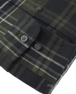 Chevalier Heron Flannel Shirt Men flanellipaita, vihreä Sale