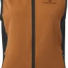 Lenzie Fleece Vest Naisten Orange/Brown-Chevalier Best