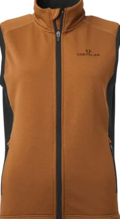 Lenzie Fleece Vest Naisten Orange/Brown-Chevalier Best