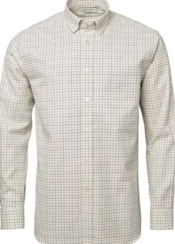 Luton Shooting Fit Shirt paita, Stormy Blue Tattersall-Chevalier Outlet