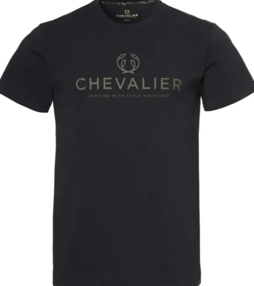 Chevalier M's Logo T-shirt Black Night Sale