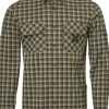 M's Creek Shooting Fit Coolmax Shirt Mink Brown Checked-Chevalier Fashion