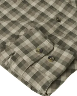 M's Creek Shooting Fit Coolmax Shirt Mink Brown Checked-Chevalier Fashion