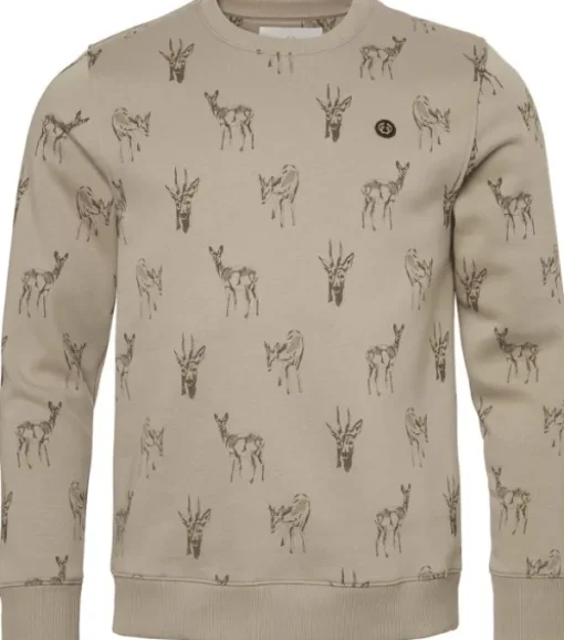 Chevalier M's Deer Sweatshirt Close up Deer New