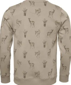 Chevalier M's Deer Sweatshirt Close up Deer New