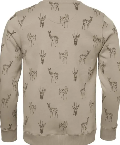 Chevalier M's Deer Sweatshirt Close up Deer New