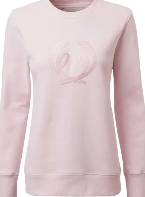 Symbol Sweatshirt naisten collegepaita, vaaleanpunainen-Chevalier Best