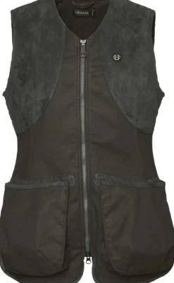 Vintage Dogsport koiranohjaajan liivi naisille, Leather Brown-Chevalier Hot