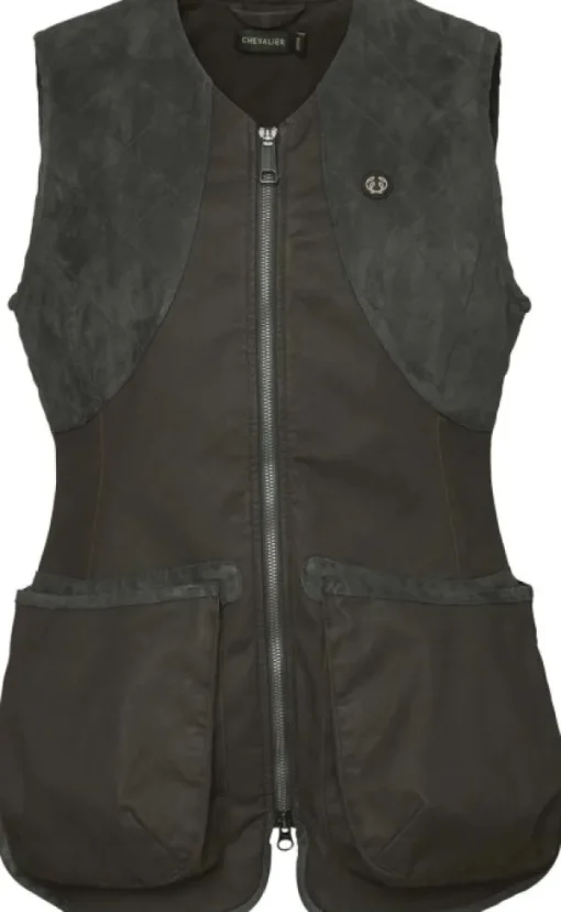 Vintage Dogsport koiranohjaajan liivi naisille, Leather Brown-Chevalier Hot