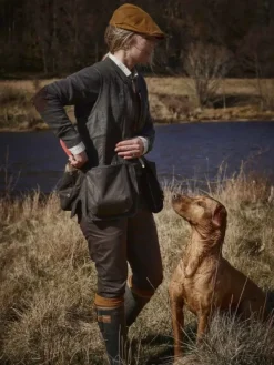 Vintage Dogsport koiranohjaajan liivi naisille, Leather Brown-Chevalier Hot