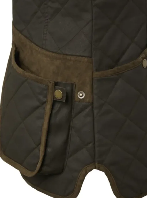 Chevalier Vintage Shooting Vest naisten ammuntaliivi, Leather Brown Hot