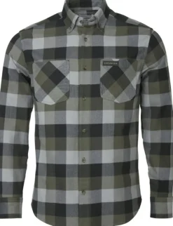 Willow Flannel Shirt Men flanellipaita, Green Checked-Chevalier New