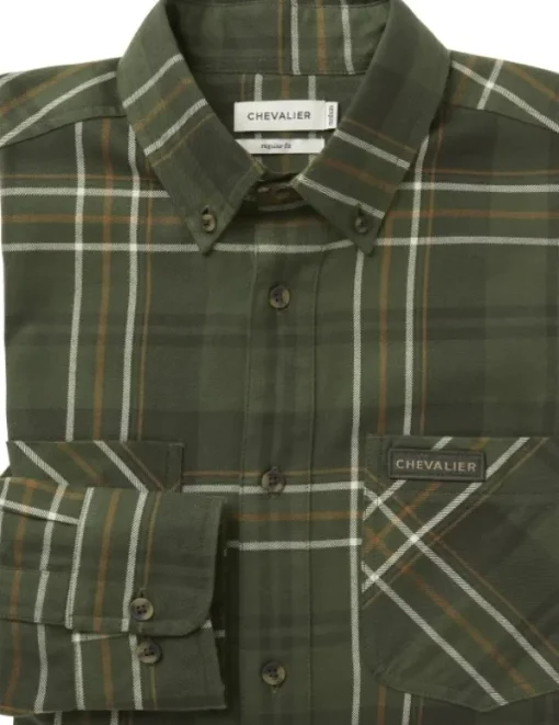 Chevalier Willow Flannel Shirt flanellipaita, tummanvihreä Discount