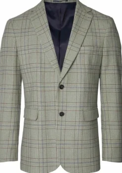 Chevalier Wiston Tweed Blazer, Willow Green Checked Clearance