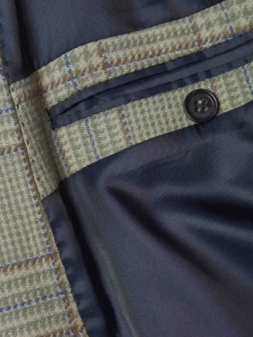 Chevalier Wiston Tweed Blazer, Willow Green Checked Clearance