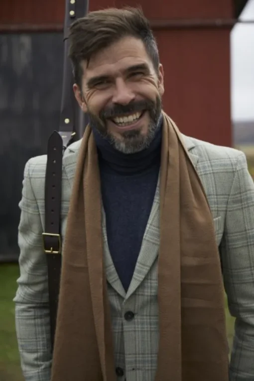 Chevalier Wiston Tweed Blazer, Willow Green Checked Clearance