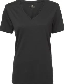 W's Coley Wool T-shirt Stone Black-Chevalier Outlet