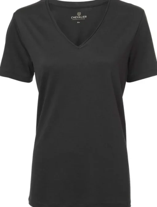 W's Coley Wool T-shirt Stone Black-Chevalier Outlet