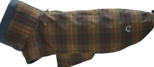 Cloud7 Brooklyn Dog Coat Waxed Tartan koiran takki, koot 6-10, Tartan Sale