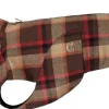 Cloud7 Dog Rain Coat Glasgow Plaid koiran takki, koko 9, Orange Clearance