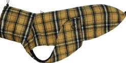 Dog Rain Coat Glasgow Plaid koiran takki, koko 6, Yellow-Cloud7 New
