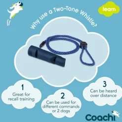 Coachi Two-Tone Whistle koirapilli, tummansininen Outlet
