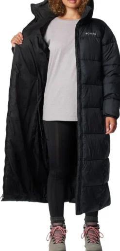 Puffect™ II Long Jacket naisten takki, Black-Columbia Hot