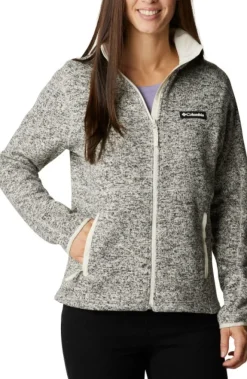 Columbia Sweater Weather Full Zip naisten fleecetakki, Chalk Heather Online