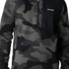 Sweater Weather Printed Half Zip fleecepusero, Black Mod Camo-Columbia Best