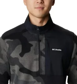 Sweater Weather Printed Half Zip fleecepusero, Black Mod Camo-Columbia Best